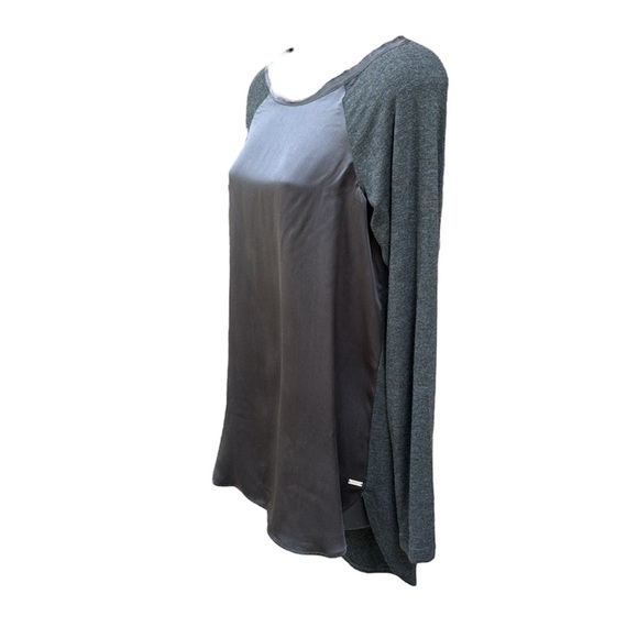 WORTH 2 tone long sleeve fancy tee, P - Picture 4 of 7